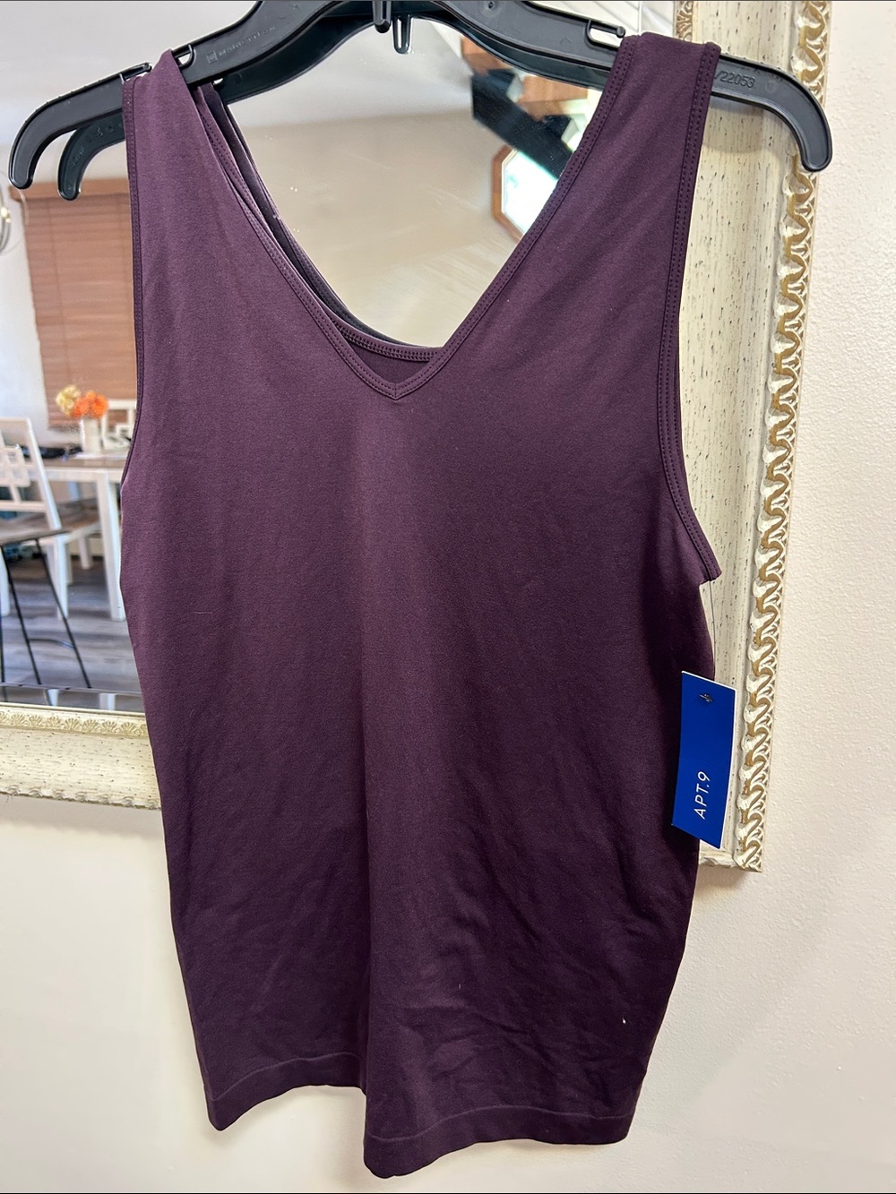 Apt. 9 Women's Deep Plum V-Neck Tank